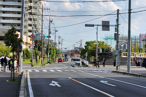 獨協大学前(草加松原)駅から道案内